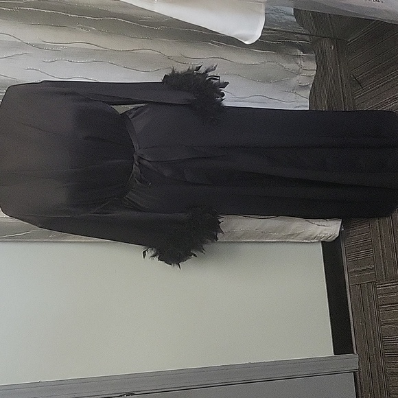 Black Glitter Dress and Duster - Picture 5 of 6